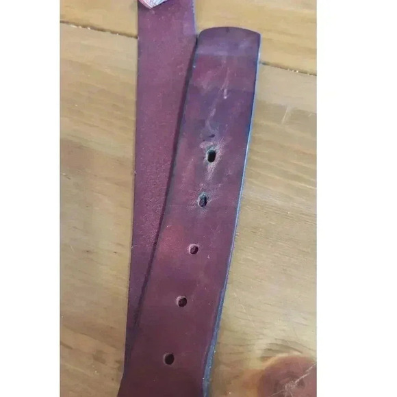 Genuine leather Tobacco Road western belt with buckle size 32 mahogany colored - Picture 5 of 5